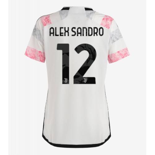 Fotbalové Dres Juventus Alex Sandro #12 Dámské Venkovní 2023-24 Krátký Rukáv